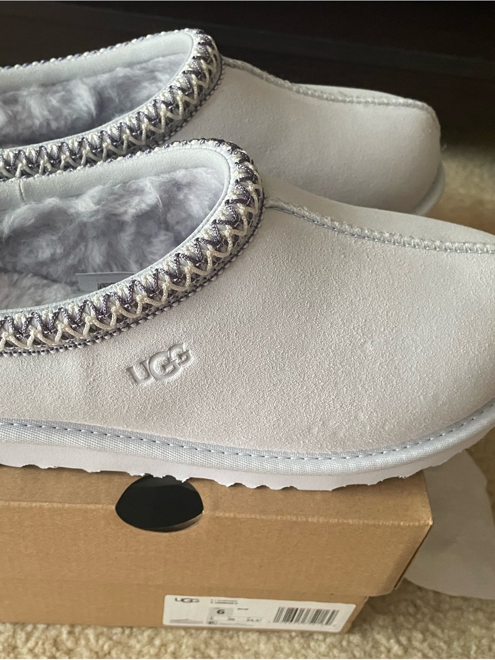 Authentic New Ugg Tasman Kids’ Size 6 (Women’s 7.5) Pretty Misty Wisteria Purple - Picture 5 of 10